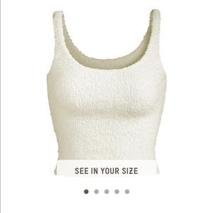 Skims cozy tank in bone size SM